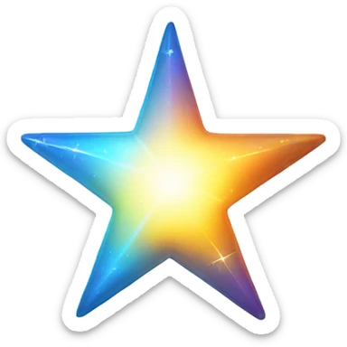 sparkling little star sticker
