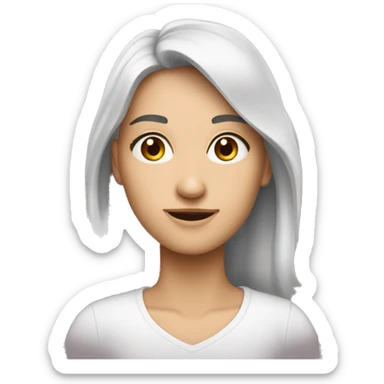 Дівчинка обіймає молодшу сестру sticker