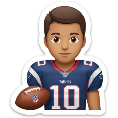 patriots player number 10 sticker