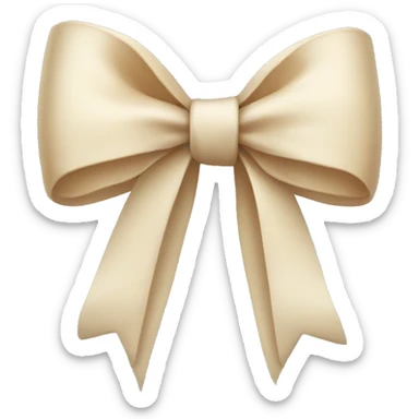 Vanilla bow sticker