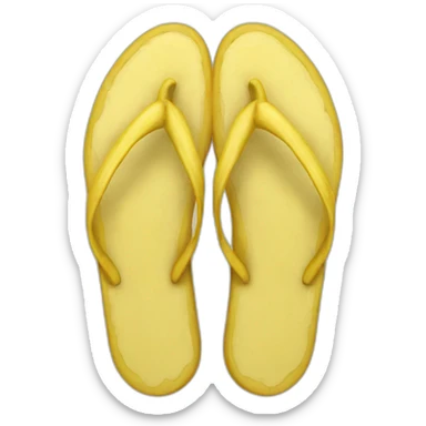 Banana flip flop sticker