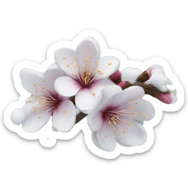 Winter blossom  sticker