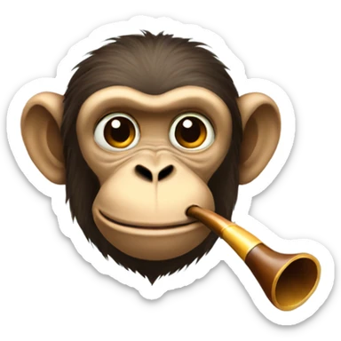 Monkey with a pipe sticker