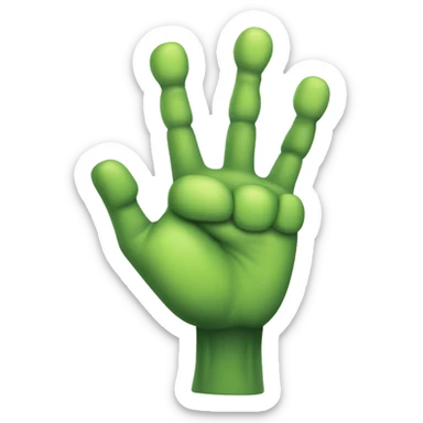 alien_hand_with_index_finger_and_thumb_crossed sticker