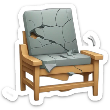 Smashed Furniture sticker