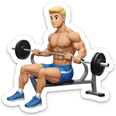 upper-back row exercise sticker