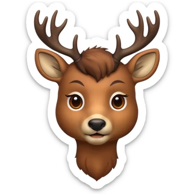Deer sticker