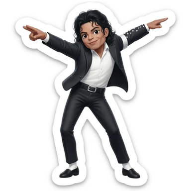 skinny michael jackson dab sticker