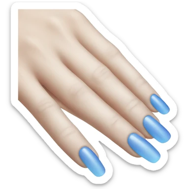 Nails blue light  sticker