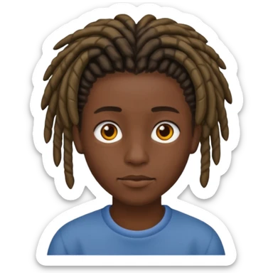 Make hair short dreads sticker