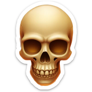 Skull in fire sticker