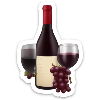 Red wine  sticker
