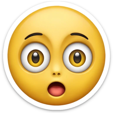 Şaşırmış emoji sticker