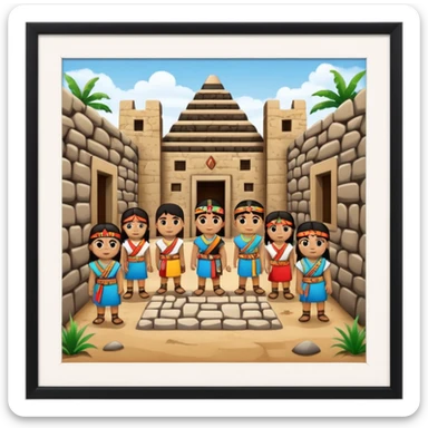 aztec school, no people sticker