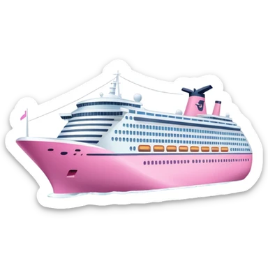 pink cruise ship sticker