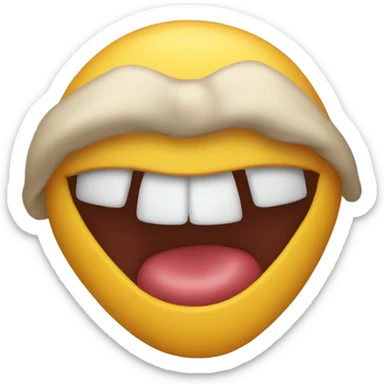 bitting lip emoji  sticker