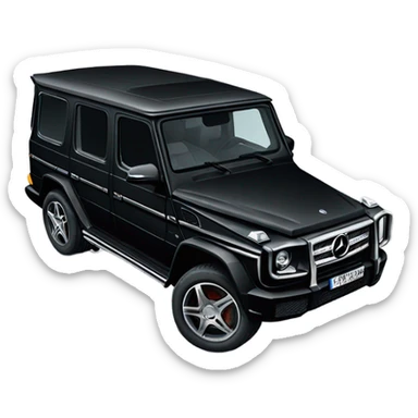 Black mercedes g wagon sticker