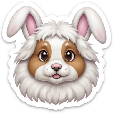 Easter Bunny dog sticker