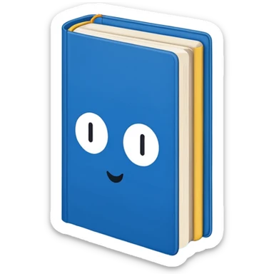 Book Blue Dick Bruna sticker
