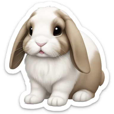 Holland lop bunny sticker