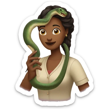 gayle abcdefu with a snake sticker