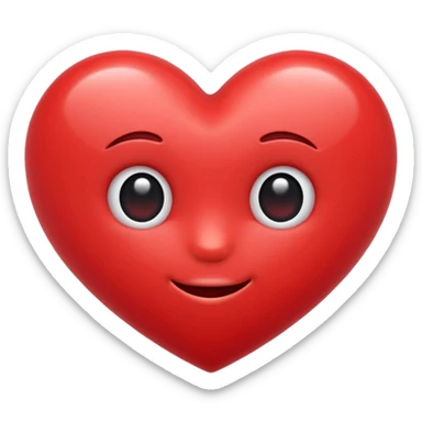 cute heart emoji  sticker