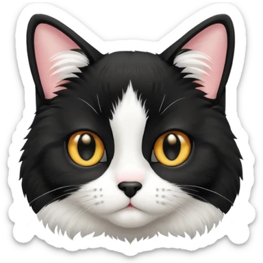 Cute tuxedo cat  sticker