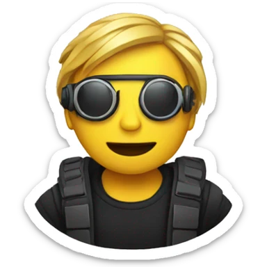 Techno music sticker