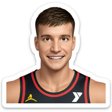 smiling boy in sportswear sticker