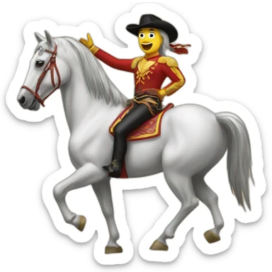 Crazy horse show sticker