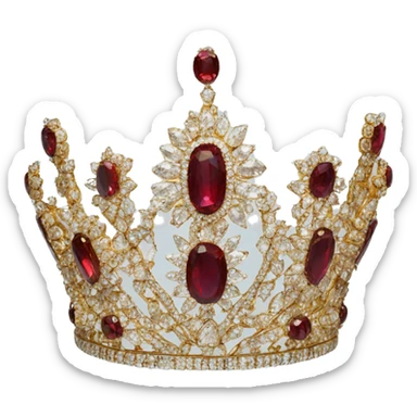 small jewel tiara india  sticker
