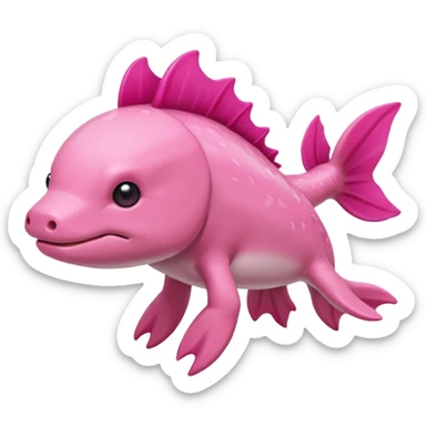 Minecraft axolotl sticker