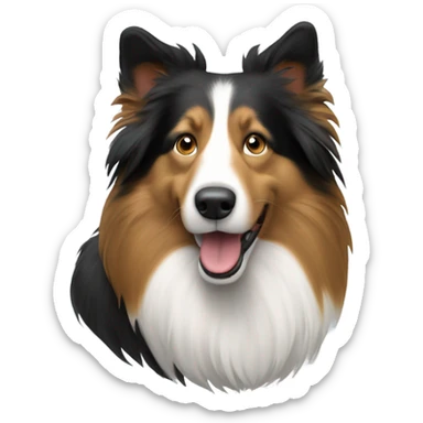 Un pastor collie tricolor sticker