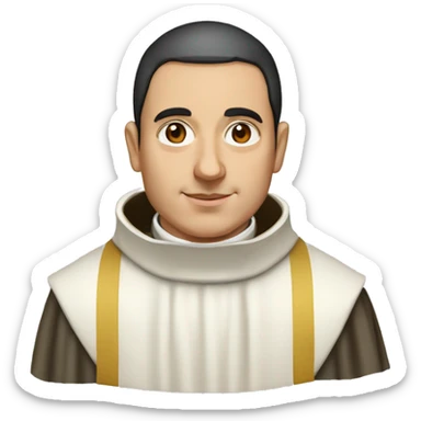 Saint Thomas Aquinas Dominican monk sticker