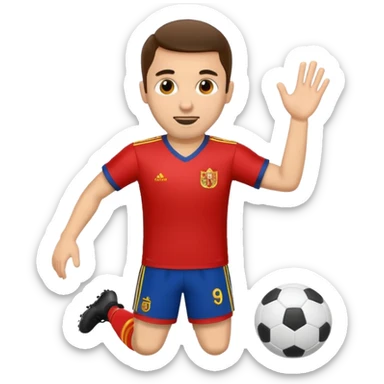Give me a football playerGive me a Spanish football player sticker