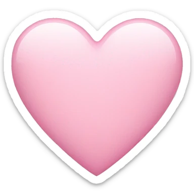 Light pink heart sticker
