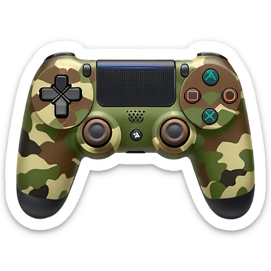 homme-avec-manette-ps4-camouflage not human sticker
