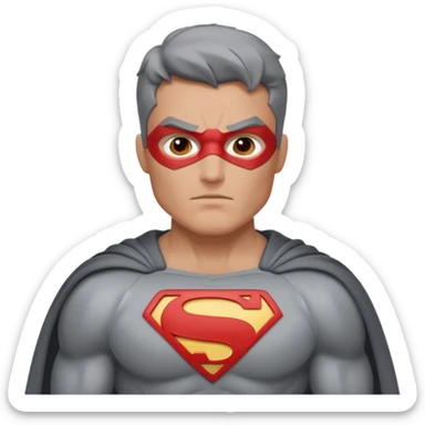 Gray superhero. make sure no logo in chest  sticker