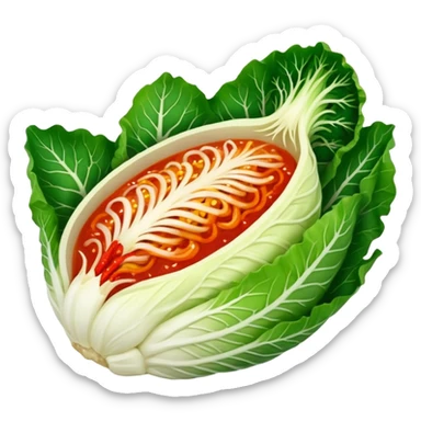 Korean kimchi napa cabbage style sticker