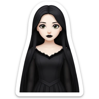 gothic woman sticker