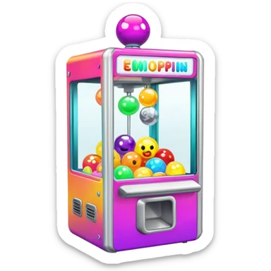 Claw machine sticker