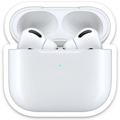 White Apple Air Pods Pro 2nd generation  sticker