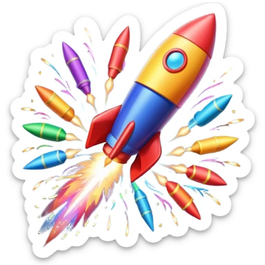 firework rocket sticker