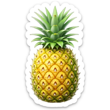 Upside down pineapple sticker