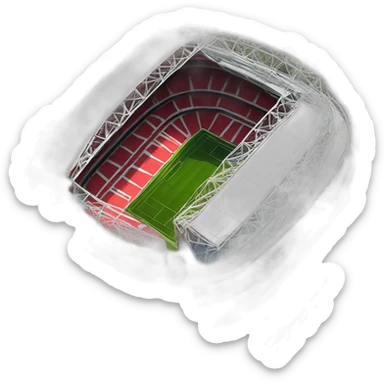 arsenal emirates stadium aerial view sticker