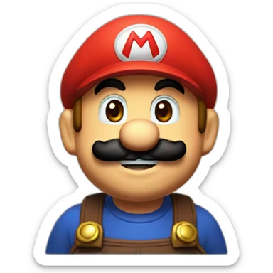 Mario with balsamic vinegar sticker