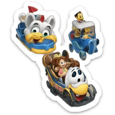 disneyland rides sticker