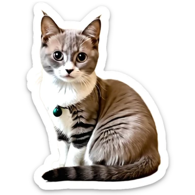 Кот в шапке sticker