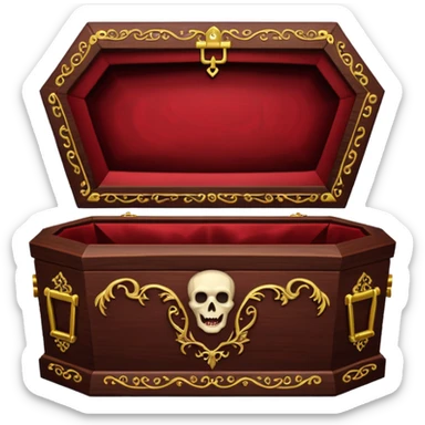 vampire coffin  sticker
