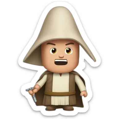 jedi Patrick Star sticker